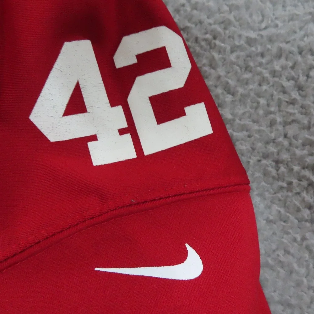Nike San Francisco 49ers Ronnie Lott 42 Jersey Youth Small‎ Red Football NFL